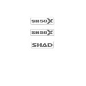 Autocollants Shad pour top case SH58X
