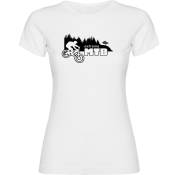 Kruskis Extreme Mtb Short Sleeve T-shirt Blanc 2XL Femme