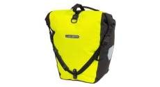 Sacoche de porte bagages ortlieb back roller high visibility 20l jaune fluo noir reflechissant