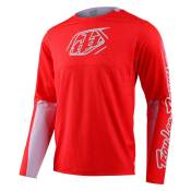Troy Lee Designs Sprint Long Sleeve Enduro Jersey Rouge L Homme