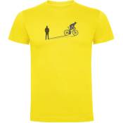 Kruskis Bike Shadow Short Sleeve T-shirt Jaune XL Homme