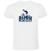 Kruskis Burn Carbohydrates Short Sleeve T-shirt Blanc 3XL Homme