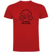 Kruskis Four Wheels Move The Body Short Sleeve T-shirt Rouge XL Homme
