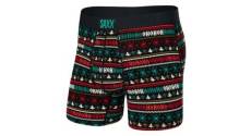 Boxer saxx ultra soft brief fly holiday sweater noir