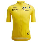 Santini Replica Tour De France Overall Leader Short Sleeve Jersey Jaune M Homme