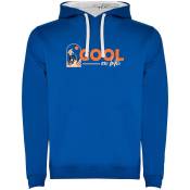 Kruskis Cool On Bike Two-colour Hoodie Bleu L Homme