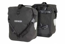 Paire de sacoches de porte bagages ortlieb sport roller high visibility 25l noir reflechissant