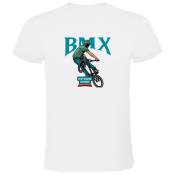 Kruskis Bmx Extreme Short Sleeve T-shirt Blanc S Homme