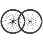 Mavic Cosmic Sl 40 Carbon Tubeless Road Wheel Set Noir 9 x 100 / 10 x 130 mm / Shimano/Sram HG