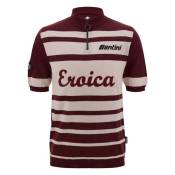 Santini Eroica Wool Short Sleeve Jersey Rouge XS Homme