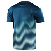 Troy Lee Designs Skyline Short Sleeve Enduro Jersey Bleu L Homme