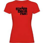Kruskis Word Triathlon Short Sleeve T-shirt Rouge 2XL Femme