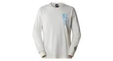 T shirt manches longues the north face outdoor graphic blanc