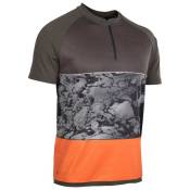 Ion Traze Amp Short Sleeve Enduro Jersey Marron,Orange,Gris L Homme