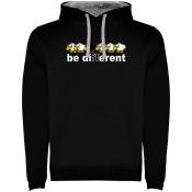 Kruskis Be Different Bike Two-colour Hoodie Noir S Homme
