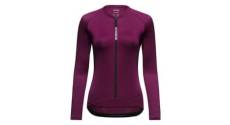 Maillot manches longues femme gore wear spinshift violet