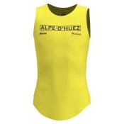 Santini Alpe D´huez Tour De France Official General Leader 2024 Sleeveless Base Layer Jaune XS Homme