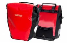 Ortlieb paire de sacoches porte bagage arriere back roller city rouge noir