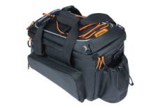 Sacoche de porte bagage basil miles tarpaulin trunkbag xl pro mik 36l noir orange