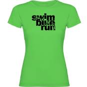 Kruskis Word Triathlon Short Sleeve T-shirt Vert XL Femme