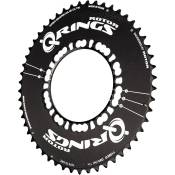 Rotor Q Rings 110 Bcd Outer Aero Chainring Noir 52t