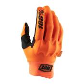 100percent Cognito Long Gloves Orange M Homme