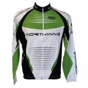 Northwave Wind Sport Long Sleeve Jersey Vert,Blanc L Homme