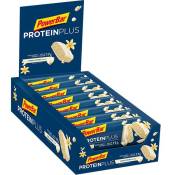 Powerbar Protein Plus 30% 55g 15 Units Vanilla And Coconut Energy Bars Box Bleu