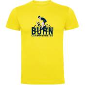 Kruskis Burn Carbohydrates Short Sleeve T-shirt Jaune S Homme