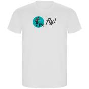 Kruskis Fly Eco Short Sleeve T-shirt Blanc 3XL Homme