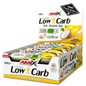 Amix Low Carb 33% 60g Protein Bars Box Piña Colada 15 Units Jaune