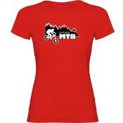 Kruskis Extreme Mtb Short Sleeve T-shirt Rouge M Femme