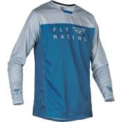Fly Racing Radium Long Sleeve T-shirt Bleu L Homme