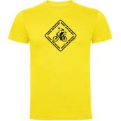 Kruskis Baby On Board Short Sleeve T-shirt Jaune 2XL Homme