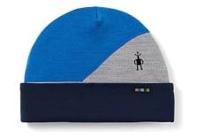 Bonnet smartwool thermal merino colorblock bleu