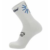 Santini Trionfo Tour De France 2023 Long Socks Blanc EU 36-39 Homme