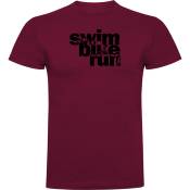 Kruskis Word Triathlon Short Sleeve T-shirt Rouge S Homme