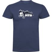 Kruskis Extreme Mtb Short Sleeve T-shirt Bleu M Homme