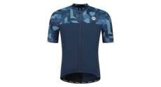 Maillot manches courtes rogelli essential graphic bleu homme