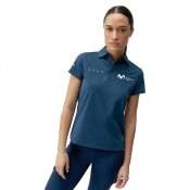 Born Living Yoga Movistar Short Sleeve Polo Bleu XL Femme