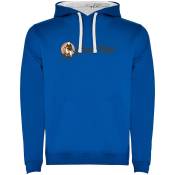 Kruskis Just Ride Vintage Two-colour Hoodie Bleu S Homme