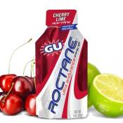 Gu Roctane Ultra Endurance 24 Units Cherry&lime Energy Gels Box Rouge,Blanc