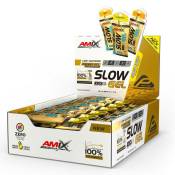 Amix Slow 45g 40 Units Citrus Mix Energy Gels Box Jaune