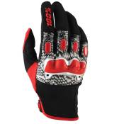 100percent Derestricted Long Gloves Rouge,Noir M Homme