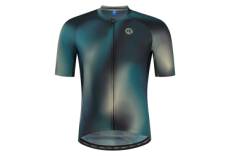 Maillot manches courtes velo rogelli halo homme vert