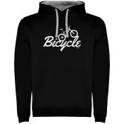 Kruskis Bicycle Two-colour Hoodie Noir 3XL Homme