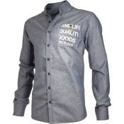 Amplifi Quality Goods Since 2009 Long Sleeve Shirt Gris L Homme