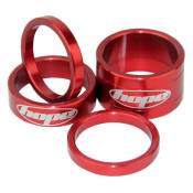 Hope Headset Spacers Kit 4 Units Rouge 2x5/10/20 mm