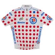 Santini Tour De France Overall Leader Short Sleeve Jersey Blanc 11 Years
