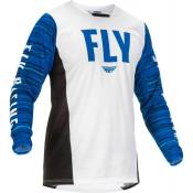 Fly Racing Kinetic Wave Long Sleeve Enduro Jersey Blanc 2XL Homme